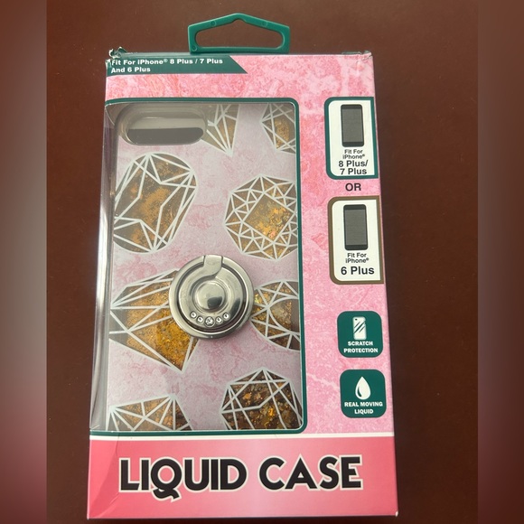 iPhone 8 Plus case, silicon lining with openings for volume and control buttons. - Picture 2 of 3